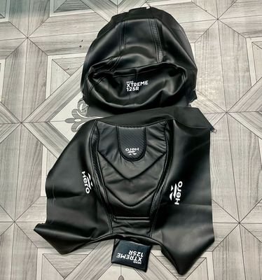 Premium Full Black Seat Cover For Hero Xtream 125R - Image 2